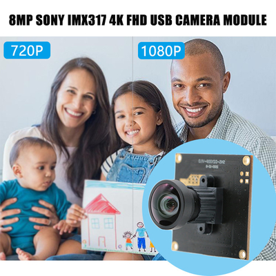 módulo Sony imx317 4k FHD de la cámara del Usb 8mp para la vigilancia de la seguridad