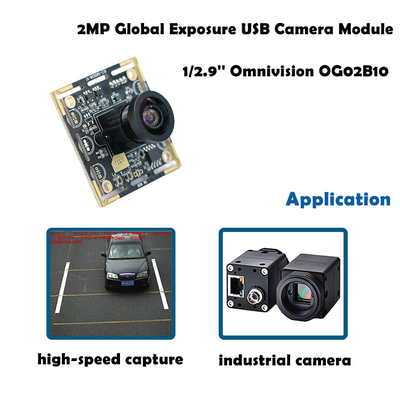 Obturador global del módulo de la cámara de OG02B10 60FPS USB para los usos industriales de la visión por ordenador